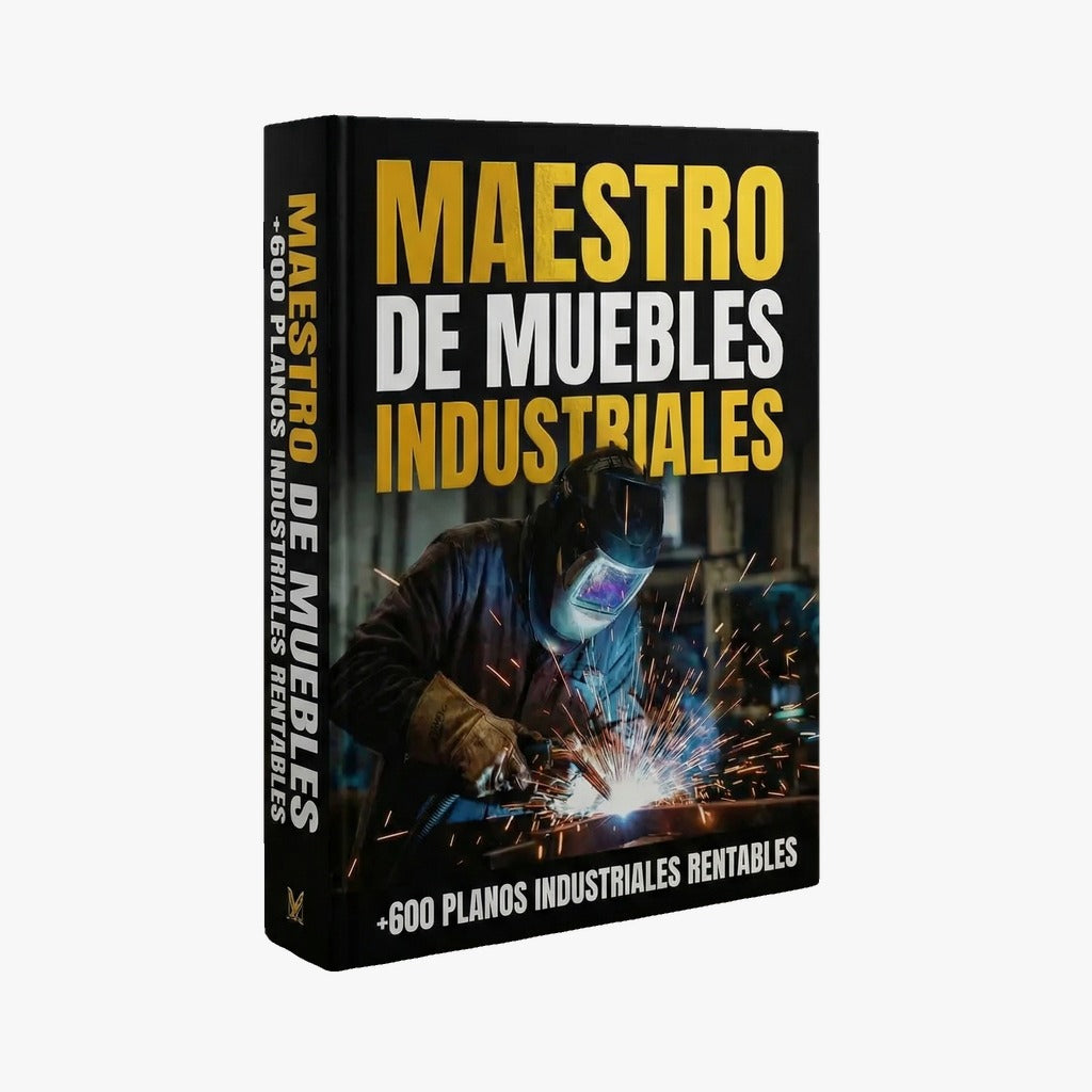 Ebook MAESTRO DE MUEBLES INDUSTRIALES + MAQUINAS DE GIMNASIO + 5 BONOS GRATIS • Entrega digital inmediata (PDF)