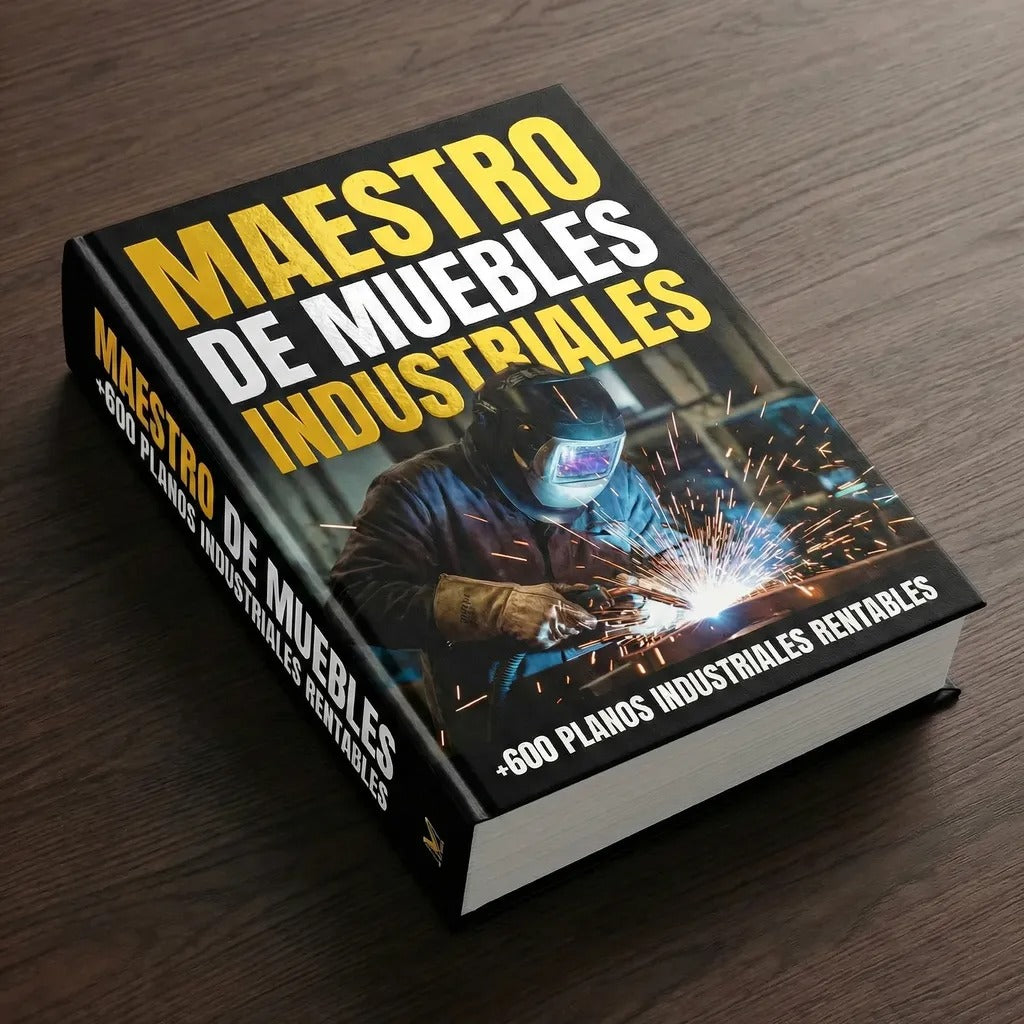 Ebook MAESTRO DE MUEBLES INDUSTRIALES + MAQUINAS DE GIMNASIO + 5 BONOS GRATIS • Entrega digital inmediata (PDF)
