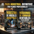 Ebook MAESTRO DE MUEBLES INDUSTRIALES + MAQUINAS DE GIMNASIO + 5 BONOS GRATIS • Entrega digital inmediata (PDF)